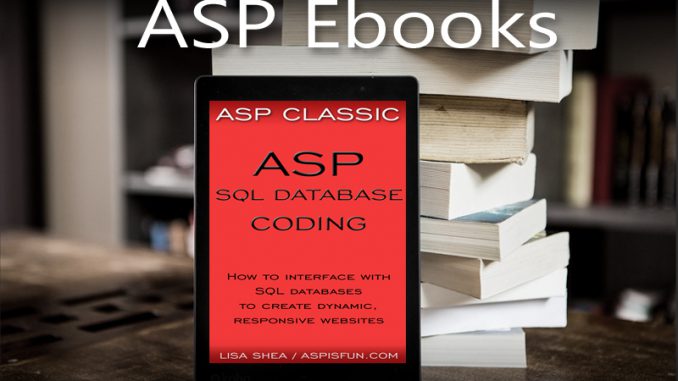 ASP SQL Database Coding Ebook