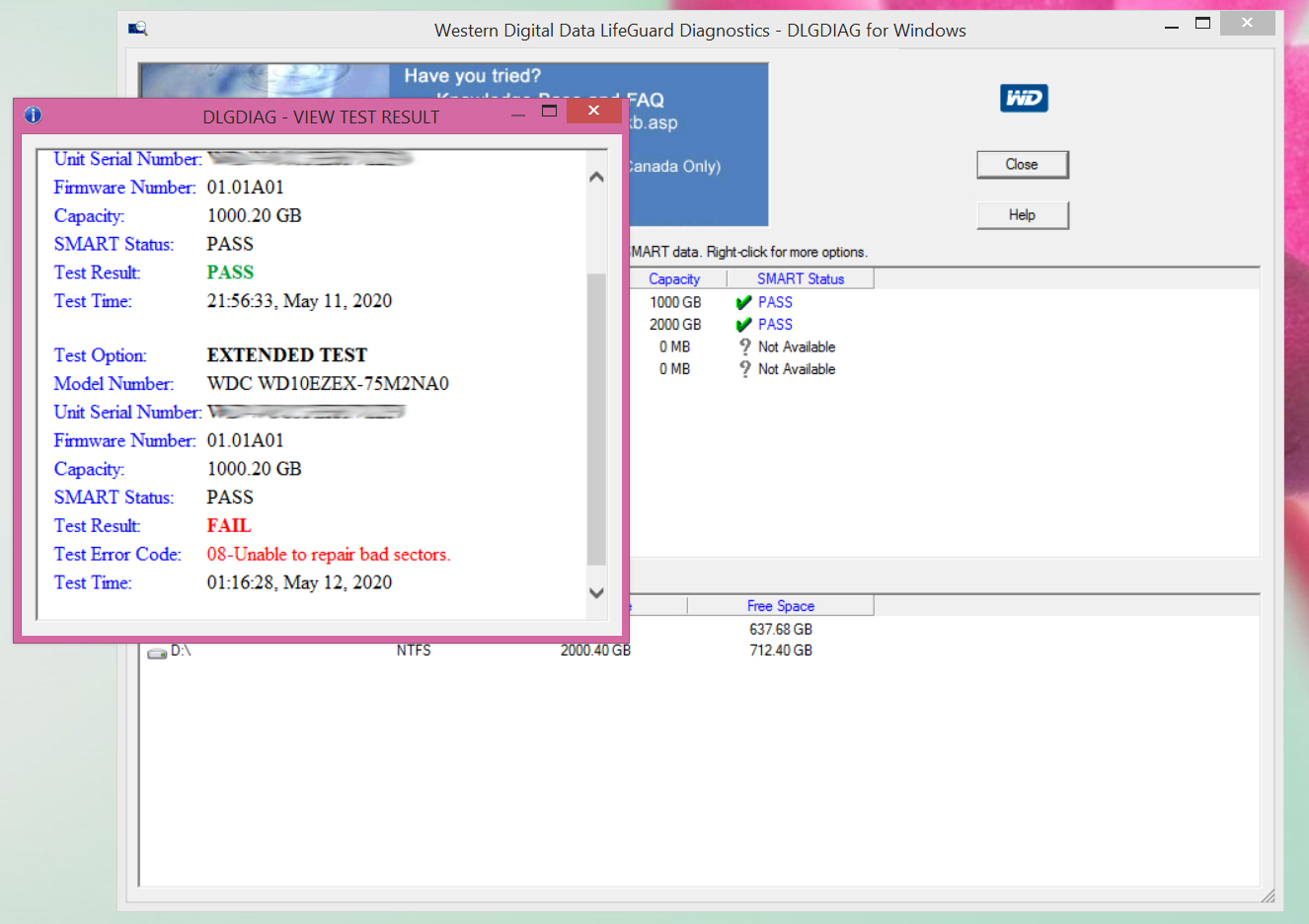 Western Digital Data LifeGuard Diagnostics