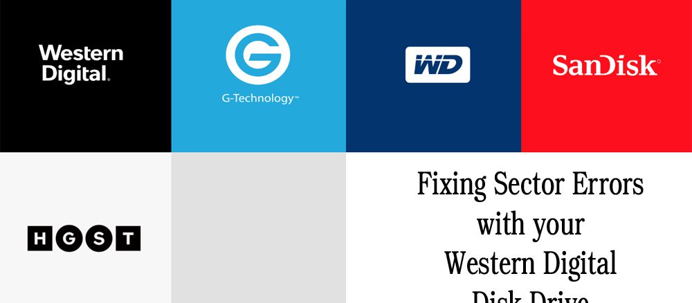 Fixing Sector Errors with your Western Digital Disk Drive