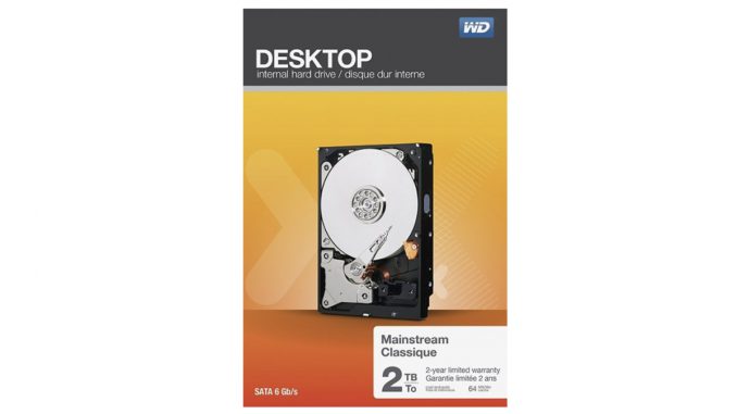 WD - Mainstream 2TB Internal Serial ATA Hard Drive for Desktops