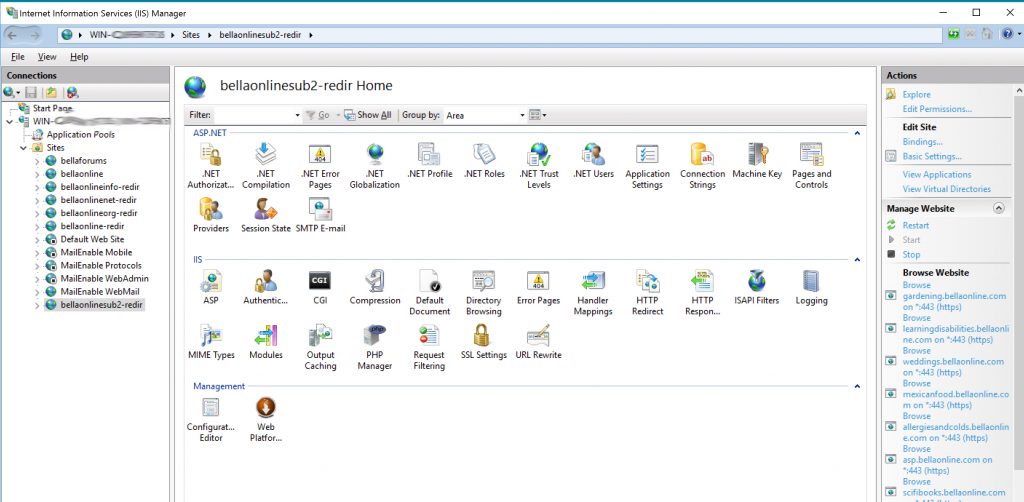 Microsoft IIS Webserver Shared Folder